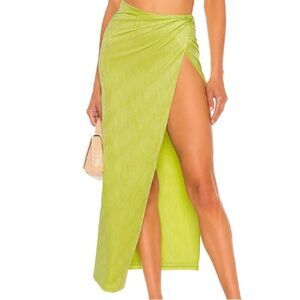 Superdown Karolyna Maxi Skirt in Citron M
